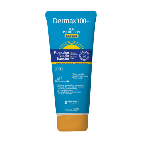 DERMAX 100+ | GEL | SUN PROTECTION UVA/UVB | 100 g