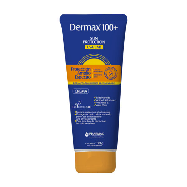 DERMAX 100+ | CREMA | SUN PROTECTION UVA/UVB | 100 g